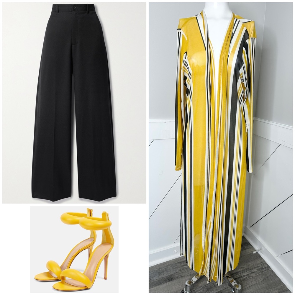 UPS&DOWN MESH STRETCHY DUSTER- PRELOVED-2X